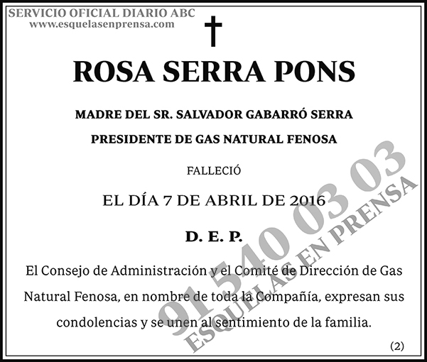 Rosa Serra Pons